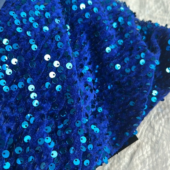 Sequin off shoulder mermaid cocktail formal gown dress - Picture 9 of 10